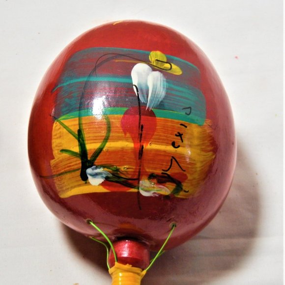 Mexico Other Vintage Large Maracas Moroccan Rumba Hand Shakers Hand